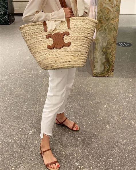 celine raffia beach bag|elegant raffia bags.